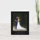 Dinosaur Thème Mariage Photo Merci (Devant)