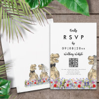 Dinosaur Thème Mariage Réponse Code QR
