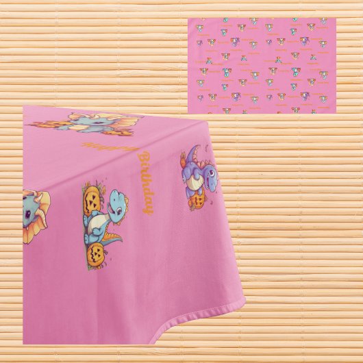 Dinosaur Thème Nappe pour Enfants Anniversaire