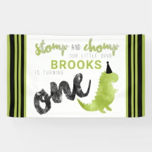 Dinosaur Theme Our Little Dino Black Green Stomp B