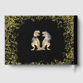 Dinosaur Theme Wedding Black & Gold (Verso)