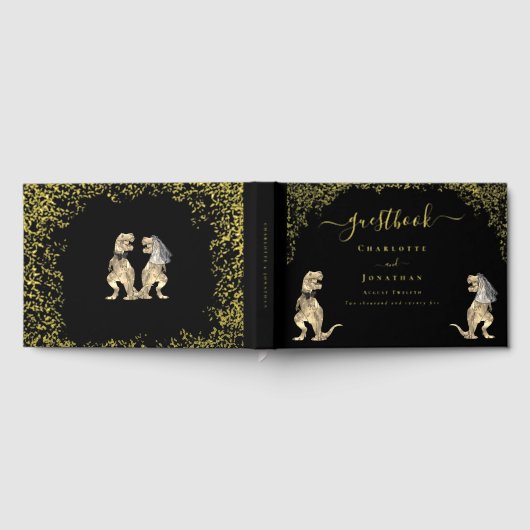 Dinosaur Theme Wedding Black & Gold (Complet)