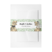 Dinosaur Theme Wedding Custom Uitnodigingen Wikkel (Voorkant Voorbeeld)