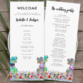 Dinosaur Theme Wedding Day Programma