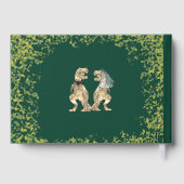 Dinosaur Theme Wedding Foliage Green Gold (Verso)