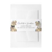 Dinosaur Theme Wedding gepersonaliseerd Uitnodigingen Wikkel (Voorkant Voorbeeld)