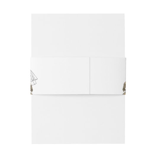 Dinosaur Theme Wedding gepersonaliseerd Uitnodigingen Wikkel (Achterkant Voorbeeld)