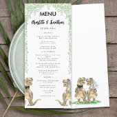 Dinosaur Theme Wedding Menu