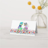Dinosaur Theme Wedding Wildflower (Achterkant)