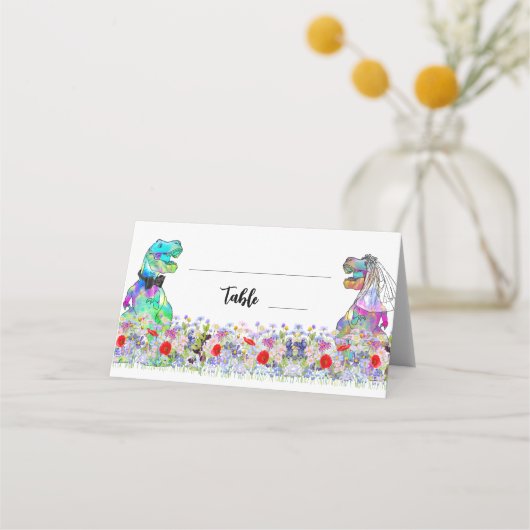 Dinosaur Theme Wedding Wildflower (Voorkant)