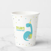 Dinosaur Thlek Kids Birthday Party Papieren Bekers (Voorkant)