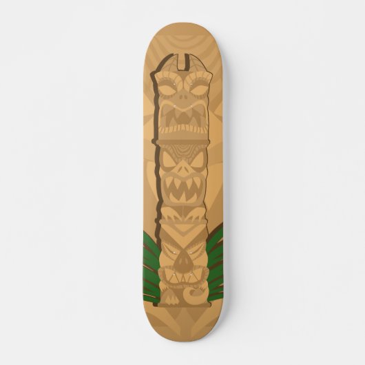 Dinosaur Tiki Totem Skateboard (Voorkant)