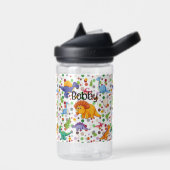 Dinosaur Toddler Persoonlijke naam Duurzame Water  Waterfles (Links)