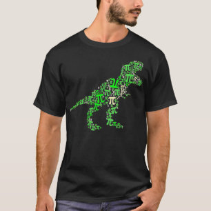 dinosaur Tre Pi-nummer symbool Wiskunde vrouwen T-shirt