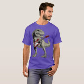 Dinosaur TRe-T-shirt met gitaarcadeau afspelen T-shirt (Voorkant volledig)