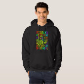 Dinosaur Trex Happy 100th Day Of School  Boys Kids Hoodie (Voorkant volledig)