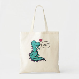Dinosaur Trex hug Dino Tote Bag