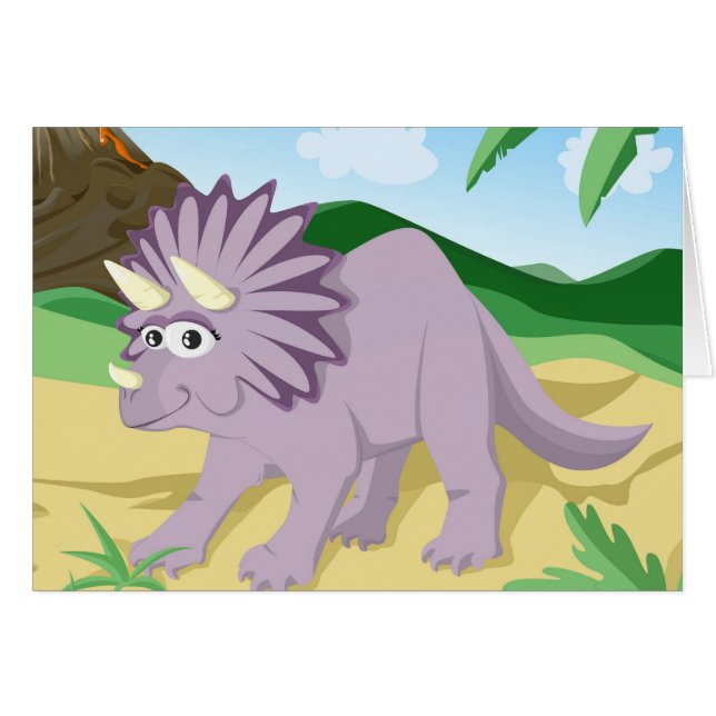 Dinosaur Triceratops (Voorkant Horizontaal)