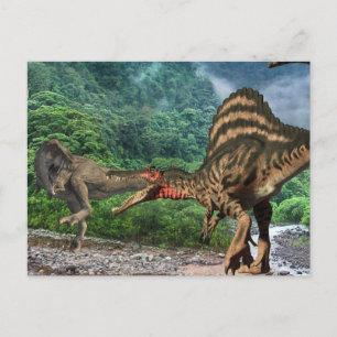 Dinosaur Tyrannosaurus Spinosaurus Briefkaart