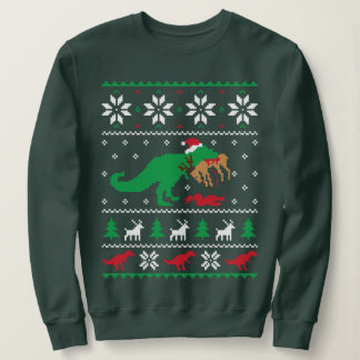 Dinosaur Ugly KerstSweater - Grappig kerstfeest Trui
