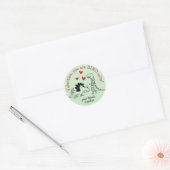Dinosaur Valentijn Sticker (Envelop)