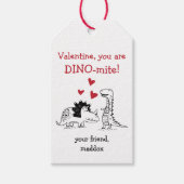 Dinosaur Valentijnsdag Label Cadeaulabel (Voorkant)