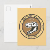 Dinosaur Valley State Park Texas Badge Briefkaart (Voorkant / Achterkant)