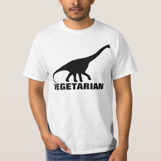Dinosaur VEGETARIAN T-shirt (Voorkant)