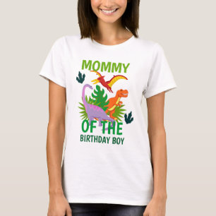 Dinosaur-verjaardag Mam-overhemden T-shirt