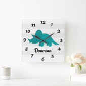 Dinosaur Vierkante Klok (Huis)