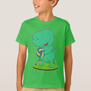 Dinosaur Volleybal speler T-shirt
