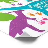 Dinosaur welkomstteken poster (Hoek)