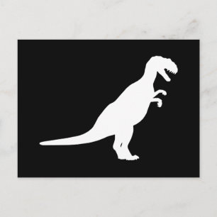 Dinosaur White Briefkaart