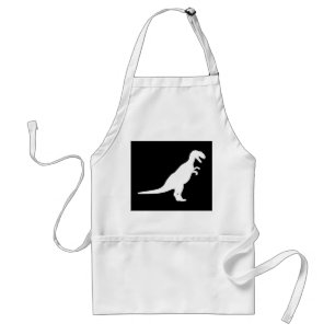 Dinosaur White Standaard Schort