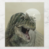 Dinosaur Wijnflesje Etiket (Enkel label)