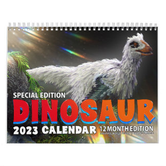 DINOSAUR WORLD CALENDAR 2023 : Calendrier pour enf