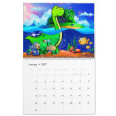 DINOSAUR WORLD CALENDAR 2023 : Calendrier pour enf (Jan 2027)