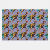 Dinosaur wrapping Paper - Abstracte Dinosaur Art (Voorkant 3)
