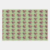 Dinosaur wrapping Paper - Abstracte Dinosaur Art (Voorkant)