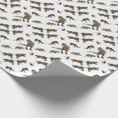 Dinosaur wrapppapier cadeaupapier (Hoek)