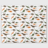 Dinosaur Wrapppapier Cadeaupapier (Vlak)
