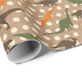 Dinosaur Wrapppapier Cadeaupapier (Rol Hoek)