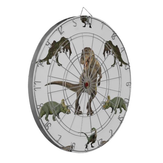 Dinosaur wrapppapier dartbord (Voorkant Links)