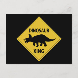 Dinosaur Xing Briefkaart