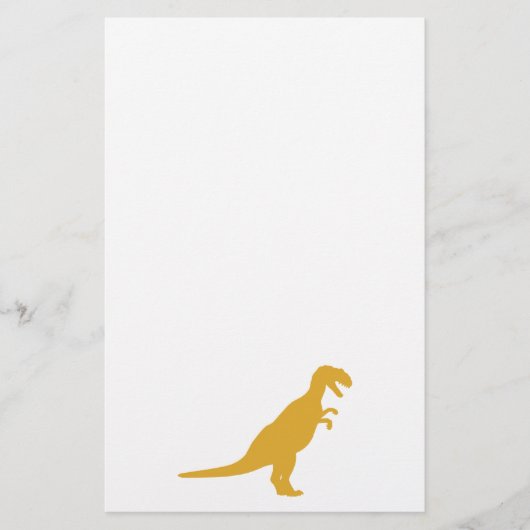 Dinosaur Yellow Briefpapier (Voorkant)