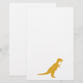 Dinosaur Yellow Briefpapier (Voorkant / Achterkant)