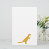 Dinosaur Yellow Briefpapier (Staand voorkant)