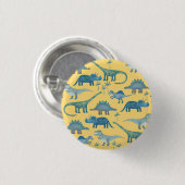 Dinosaur Yellow Ronde Button 3,2 Cm (Voorkant /achterkant)