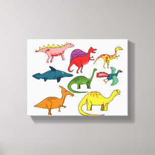 Dinosaur-  Zazzle_Growshop. Canvas Afdruk