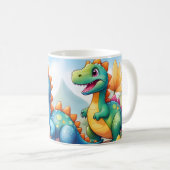 Dinosaure 11 oz De Mug Pour Enfants (Devant droit)